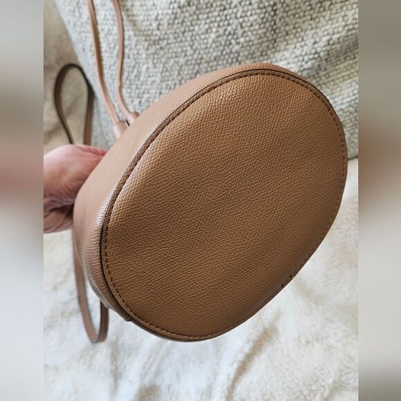 Tan Vegan Leather Bucket Bag - Picture 2 of 4
